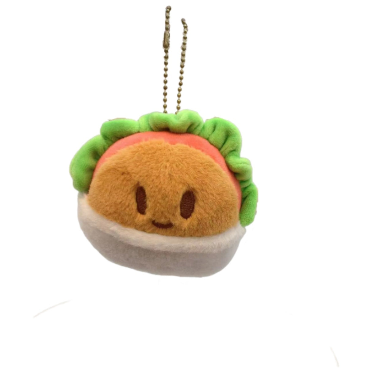 Burger Plush Keycharm