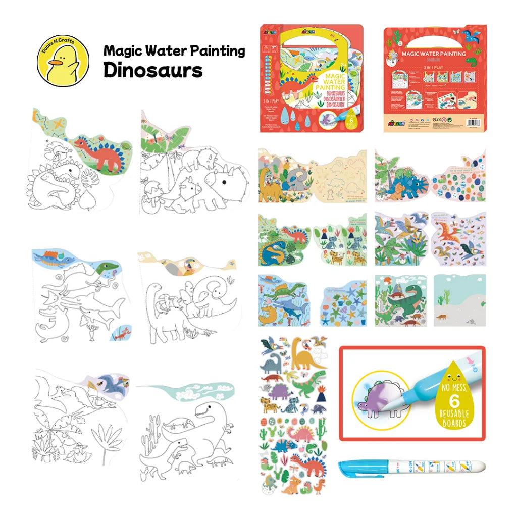 AVENIR MAGIC WATER PAINTING DINOSAUR