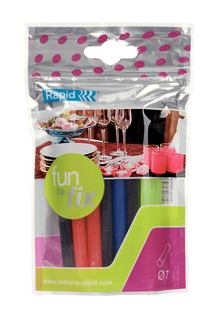 Rapid Fun to Fix 7 mm Glue Stick Coloured