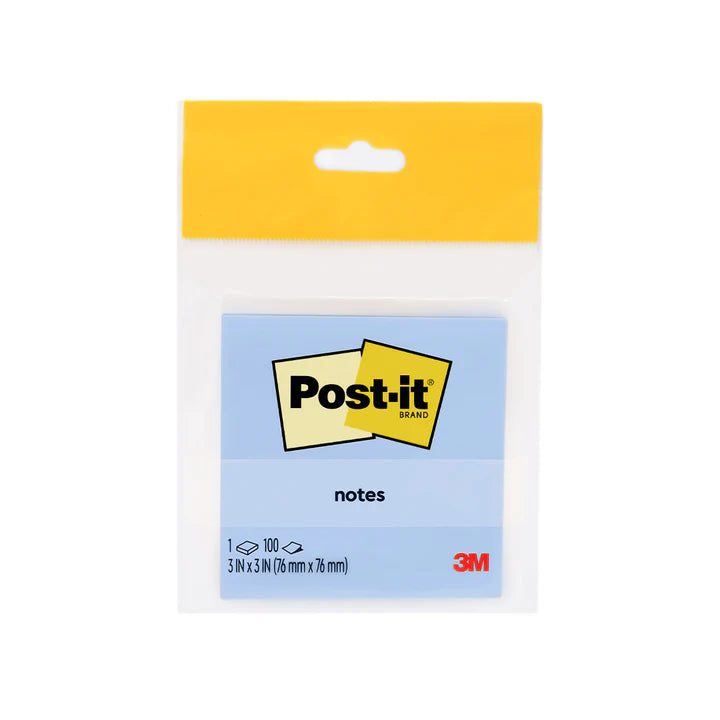 Post-it® 654-1cbhb Washed Denim Notes 3x3", 100sheets
