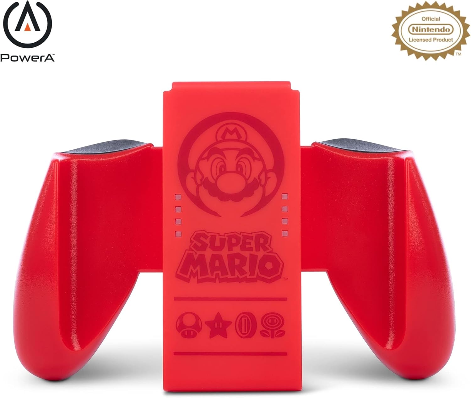PowerA Joy-Con Comfort Grip for Nintendo Switch - Super Mario Red (Officially Licensed)