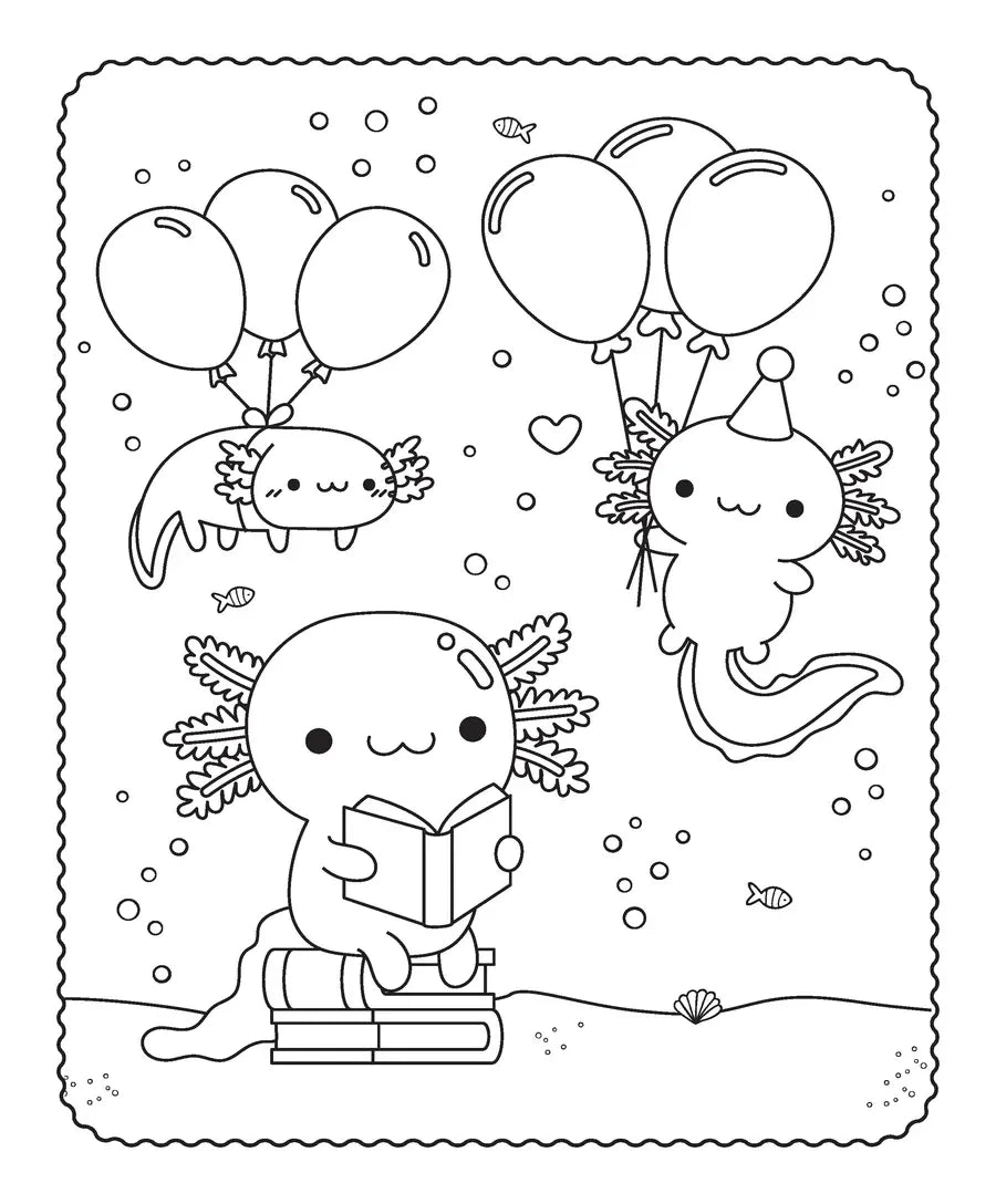 Markerific – Activity Folder: Axolotl Buddies