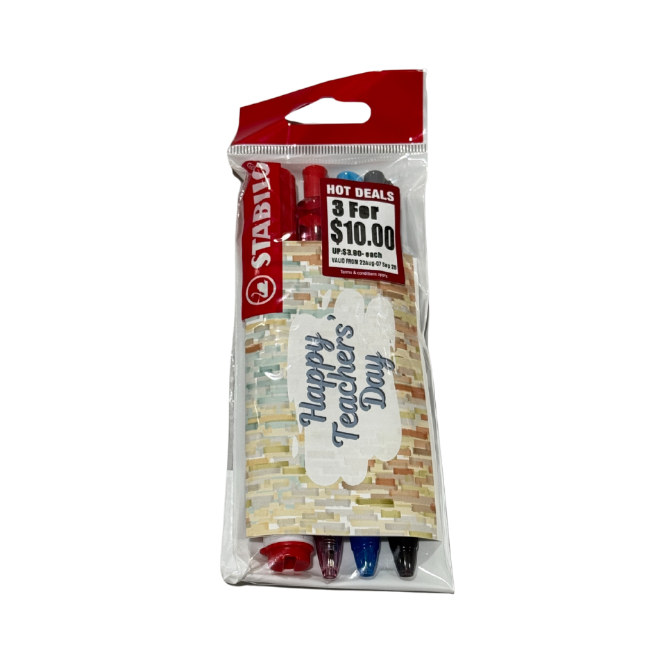 STABILO PEN SET (TEACHER DAY CARD)PP0165