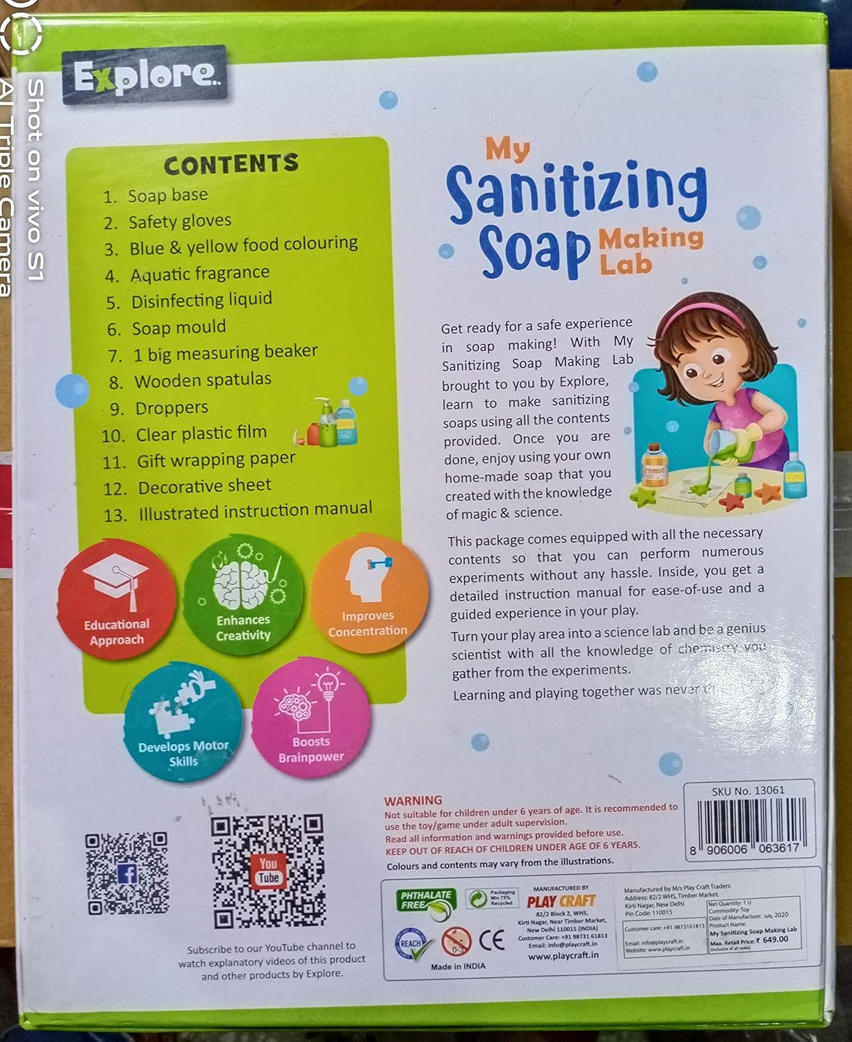 EXPLORE STEM MY SANITIZING SOAP MAKING LAB