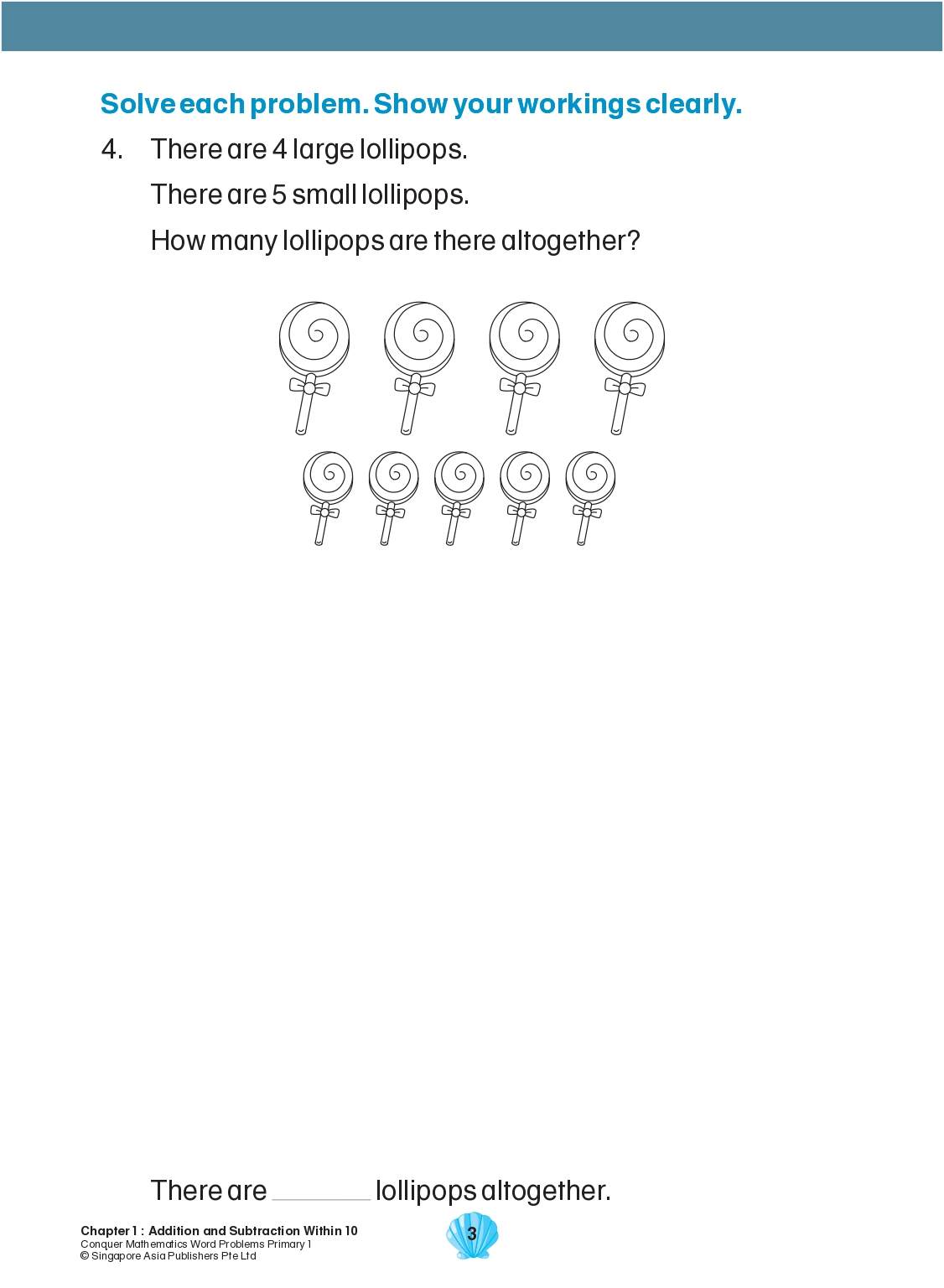 Conquer Mathematics Word Problems Primary 1