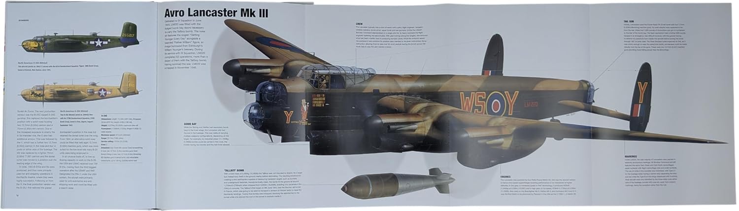 World War II Military Aircraft: Highly-Detailed Gatefold Artworks (Hardcover)