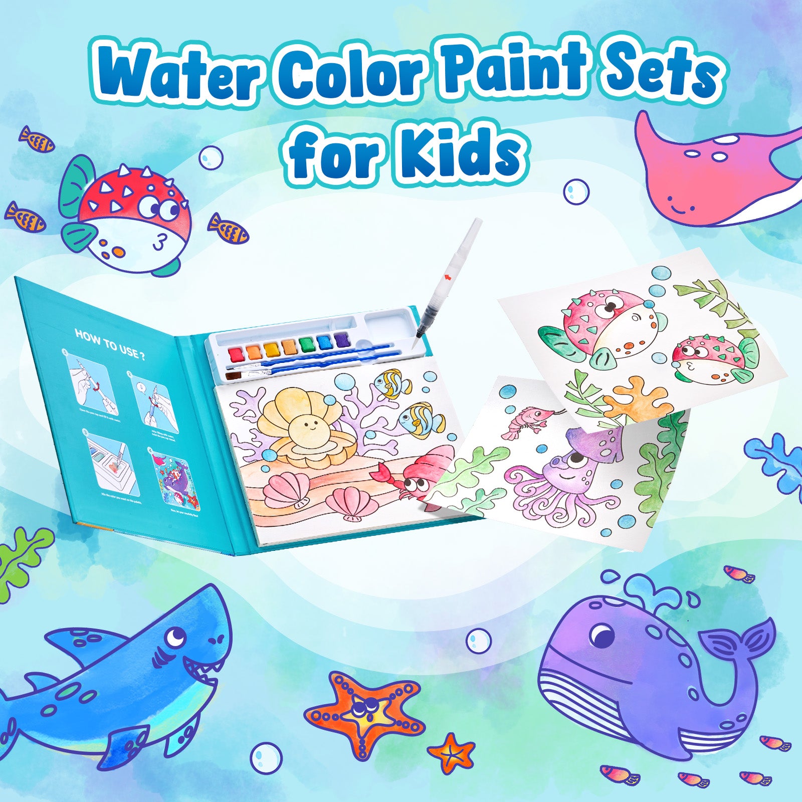 JOYCAT WATER COLOUR PAINTING OCEAN