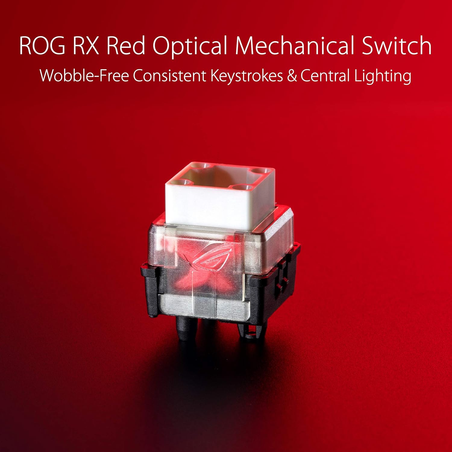 ASUS Mechanical Gaming Keyboard - ROG Strix Scope RX | Red Optical Mechanical Switches | USB 2.0 Passthrough | 2X Wider Ctrl Key for Greater FPS Precision | Aura Sync, Armoury Crate RGB Lighting,Black