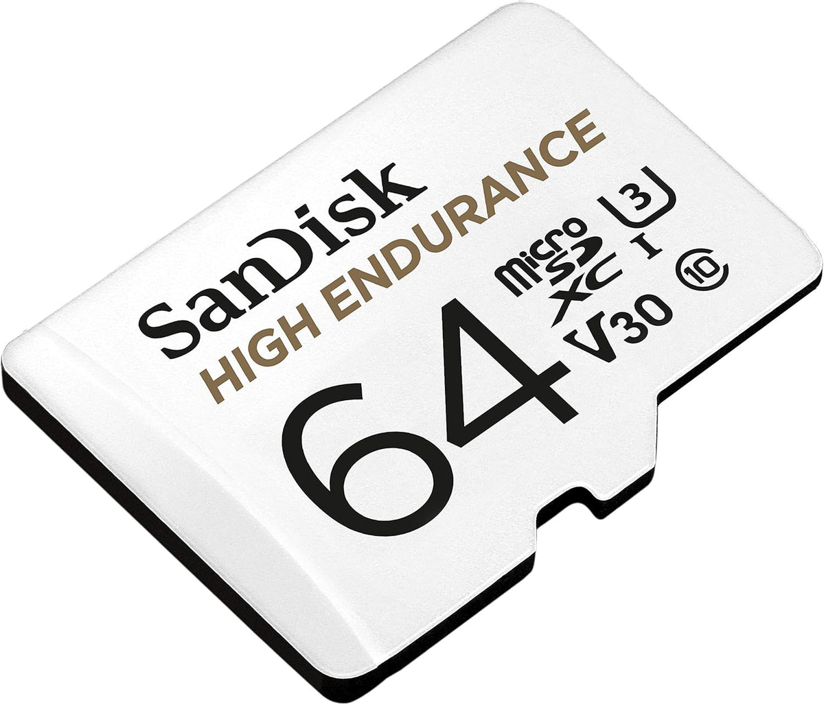 Sandisk High Endurance 64gb Microsdxc Card With Adapter