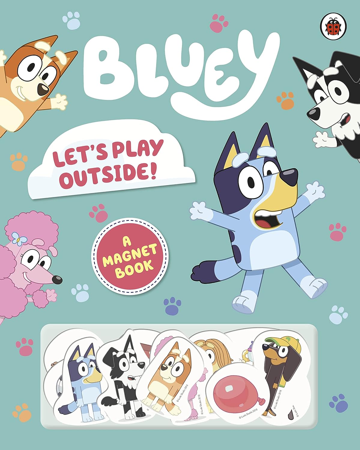 Bluey: Let's Play Outside! Magnet Book