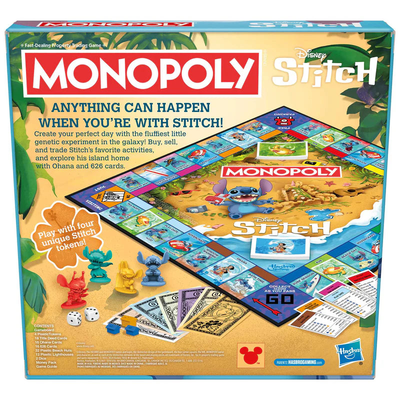 HASBRO MONOPOLY DISNEY STITCH EDITION