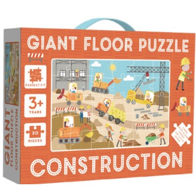 GIANT FLOOR 30 PIECES PUZZLE CONSTRUCTION