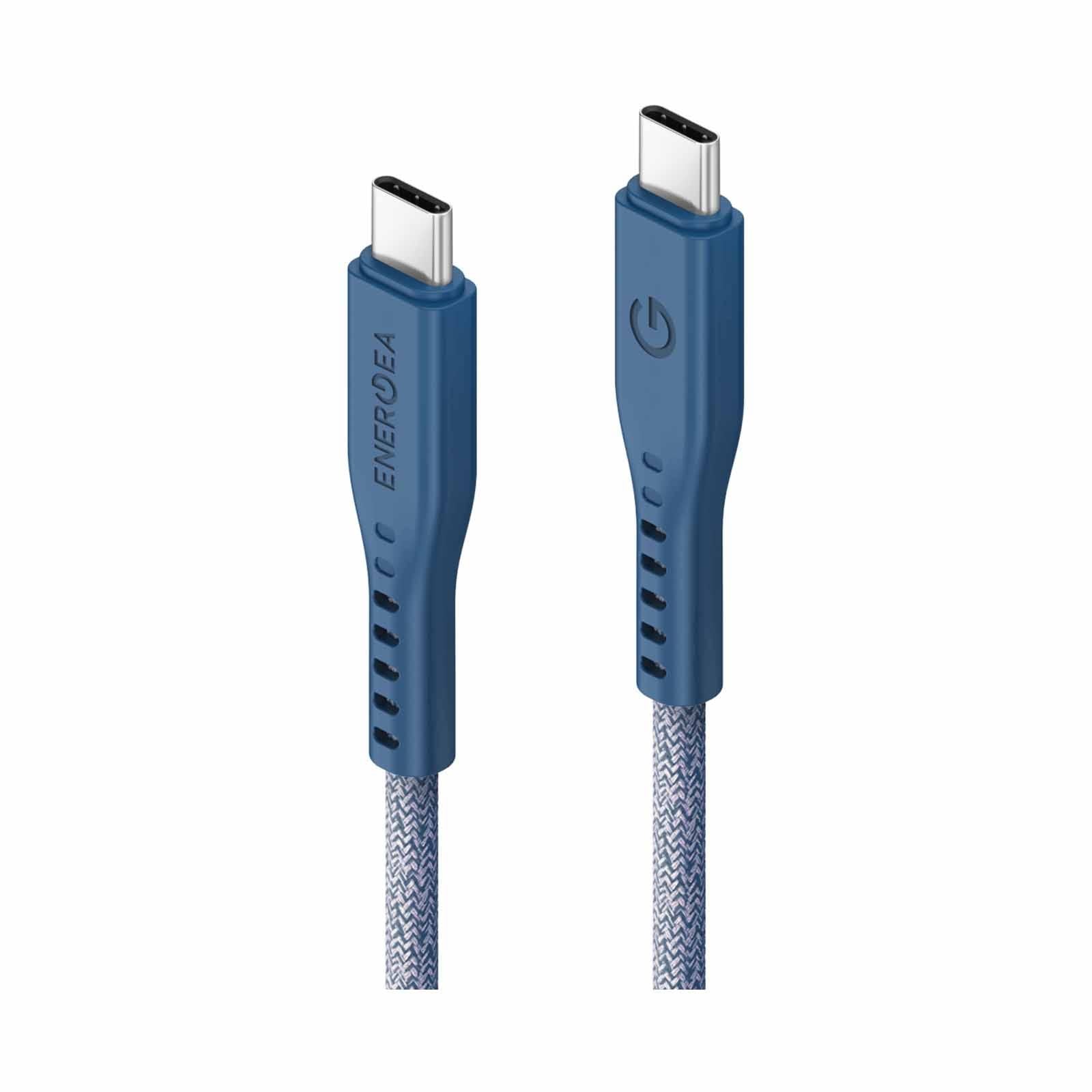 Energea Flow 480mbps USB-C to USB-C 60W Cable 1.5M - Indigo Blue