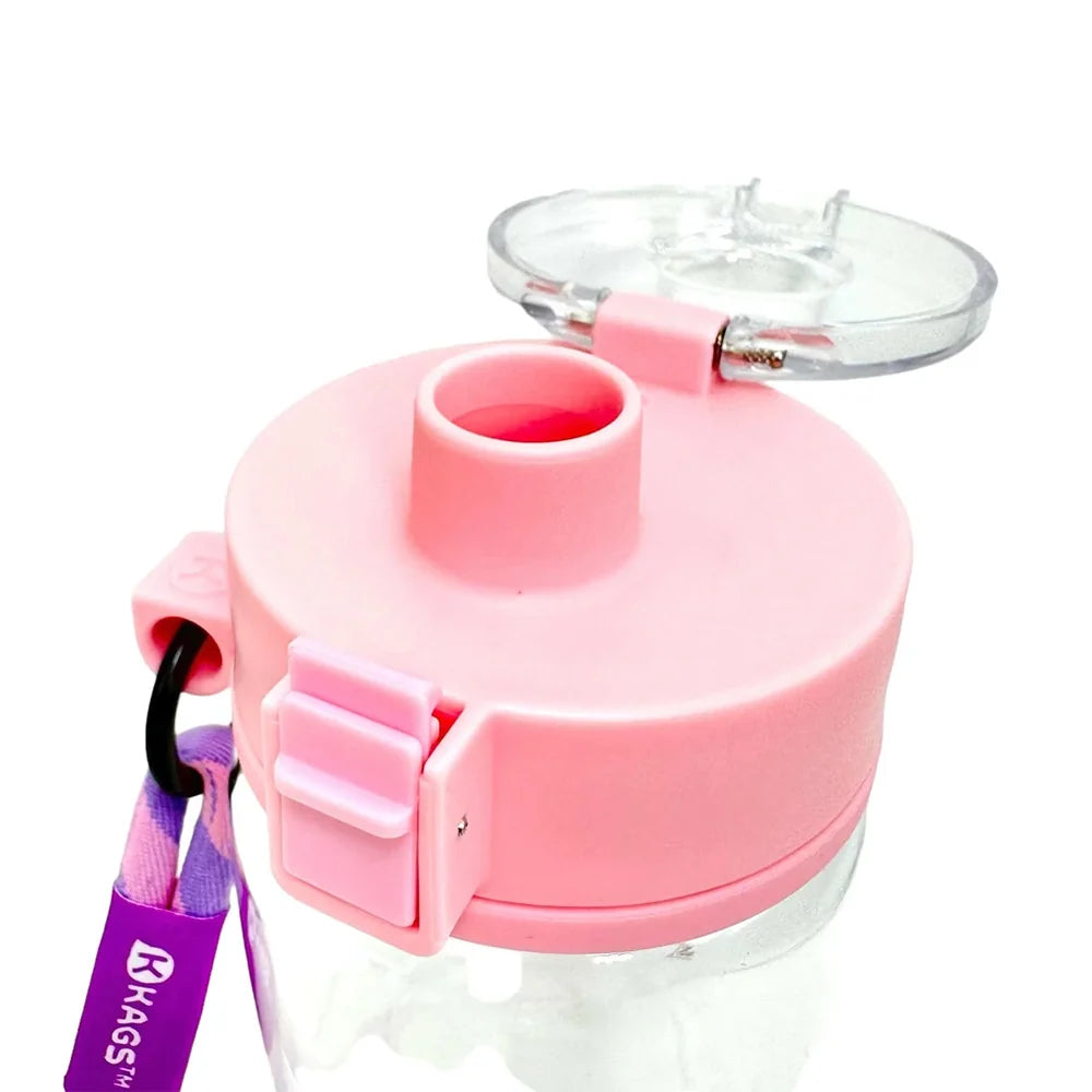 KAGS AQUARECHARGE SERIES TRITAN 600ML WATER BOTTLE PINK