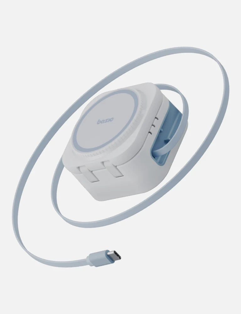 Bazic GoMag 3-in-1 Foldable Wireless Charging Station - White