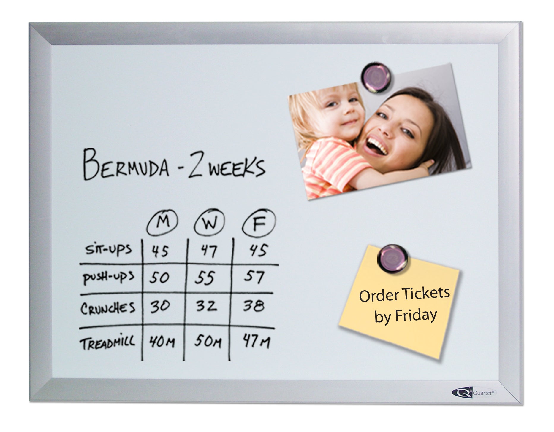 Quartet Magnetic White Board S531m 23.5" X 18"