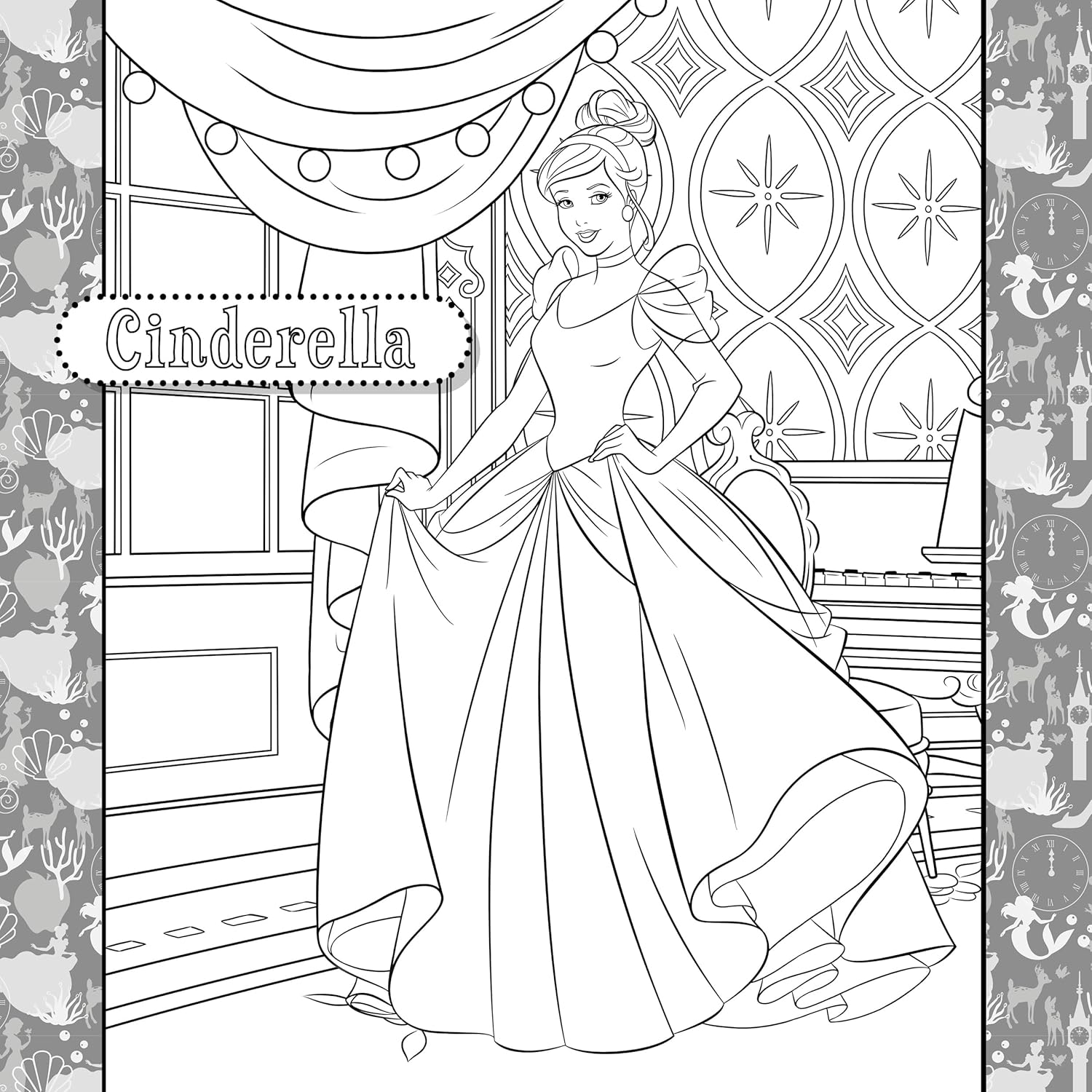Disney Princess: Colourmania (Colouring Book and Felt-Tip Pens) Paperback