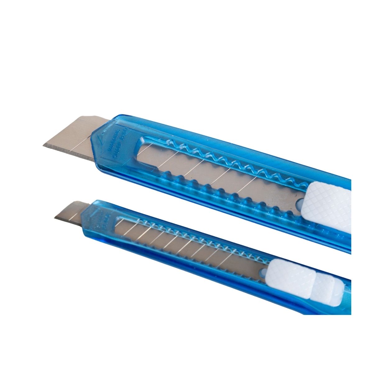 Pop Bazic Utility Cutter Knife Set (18mm & 9mm - Pack of 2) - Blue