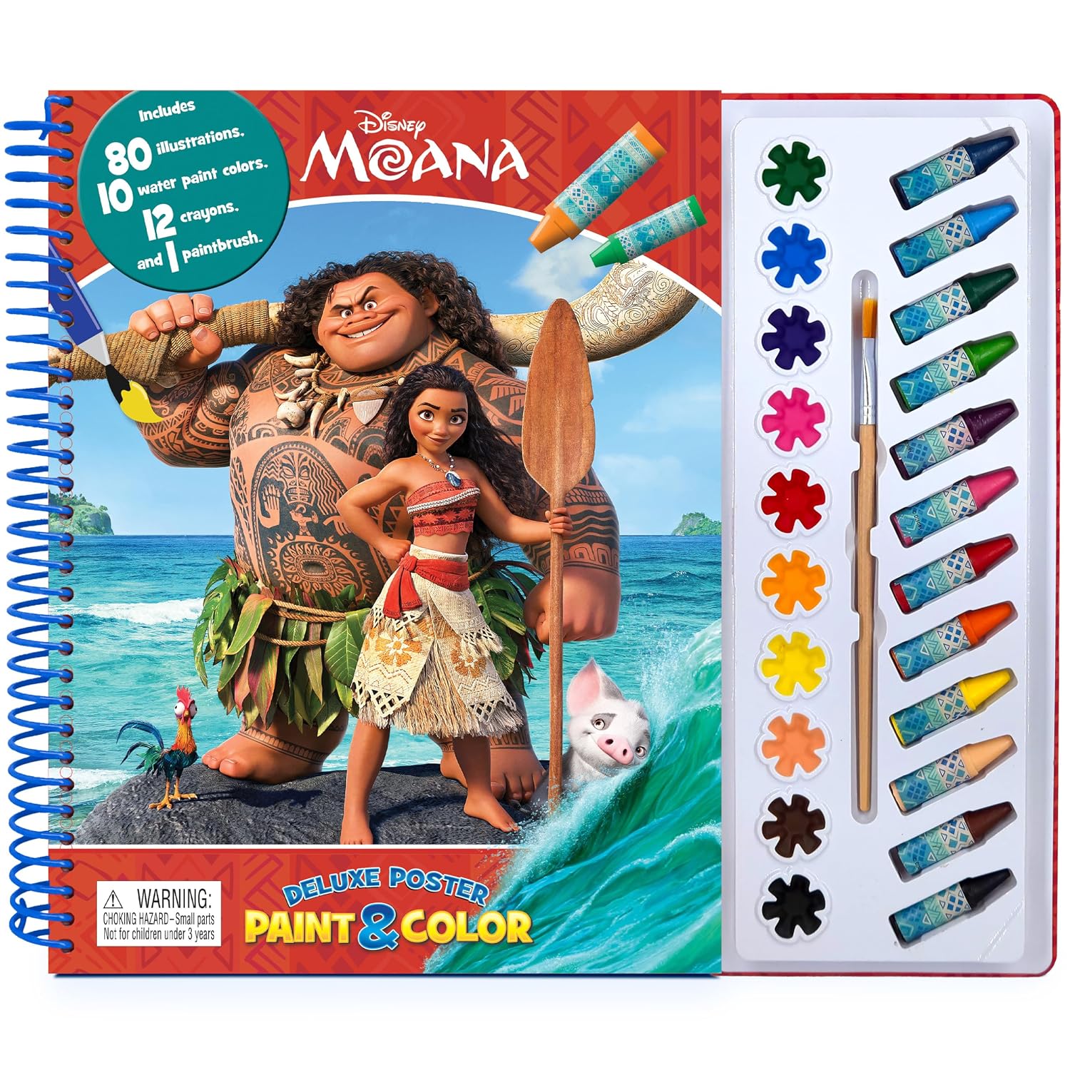Disney Moana Deluxe Poster Paint & Color