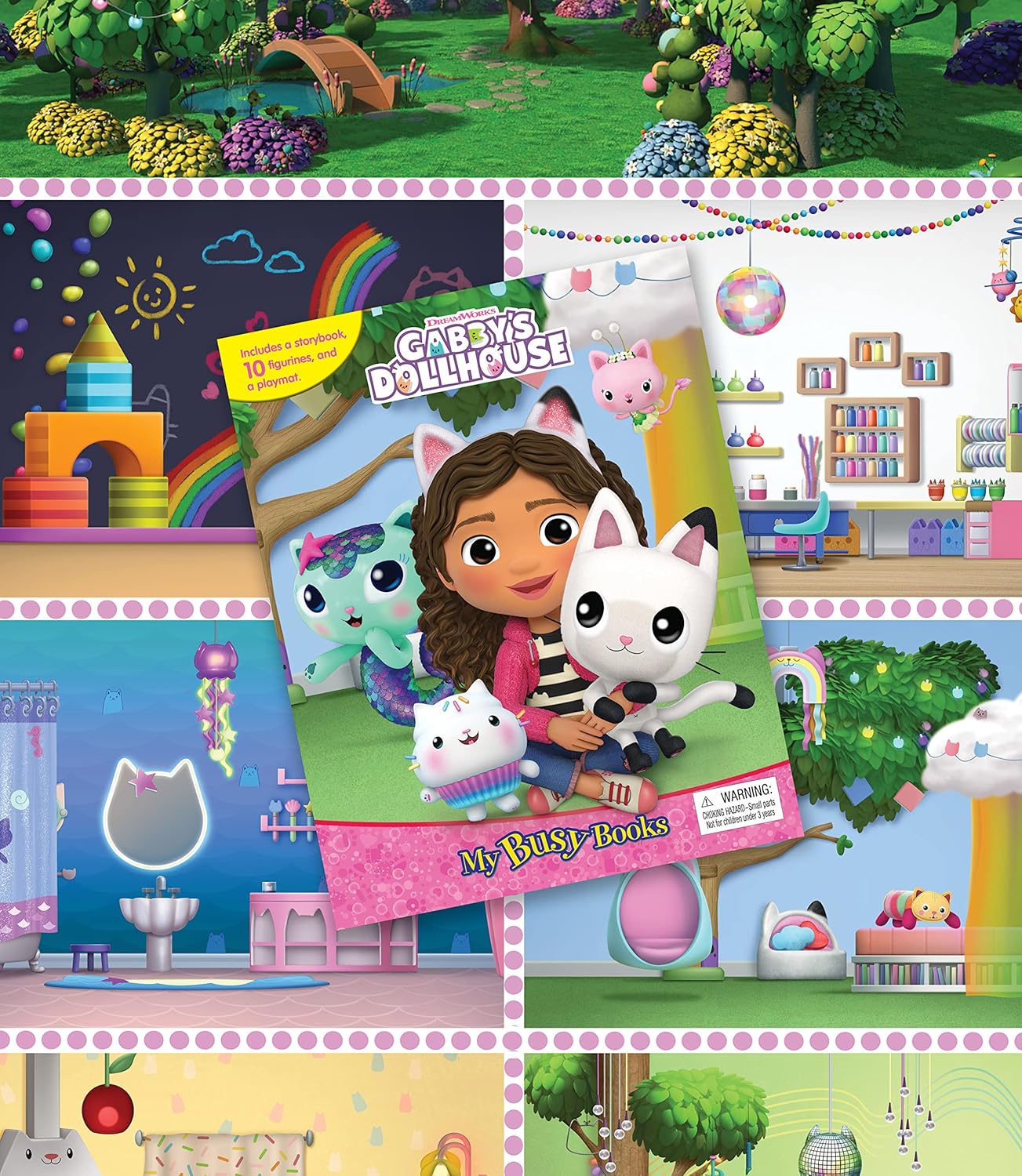 Gabby's Dollhouse My Busy Books (Board Book)