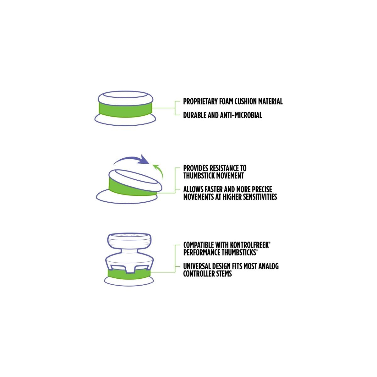KontrolFreek Precision Rings Mixed Pack - Assorted