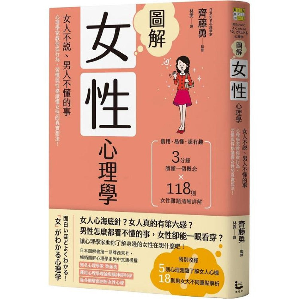 图解女性心理学(二版)：女人不说、男人不懂的事，心理学家教你从行为、习惯与性格读