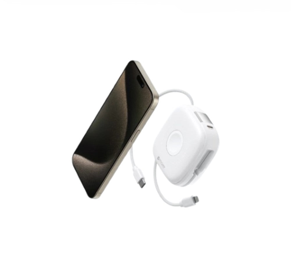 Mazer MagLink18i 10000mAh Magnetic Wireless Power Bank (White)