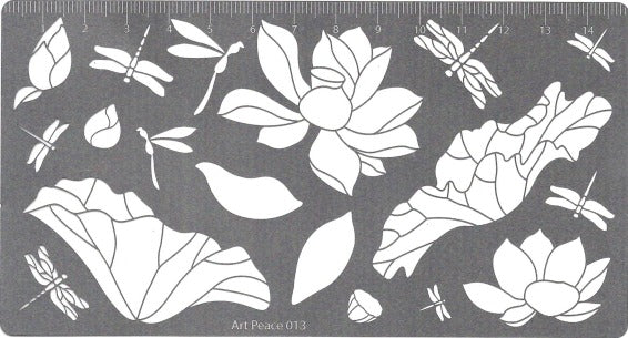 Faber-Castell Stencil AP013, Lofty Lotus-429809