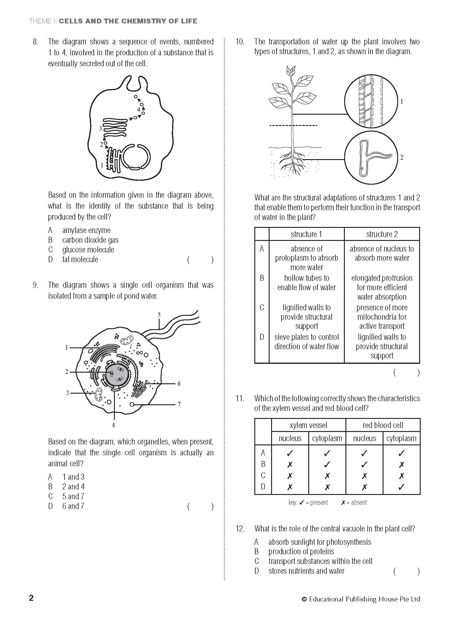 S3/4 G3 Biology 1000+ MCQs
