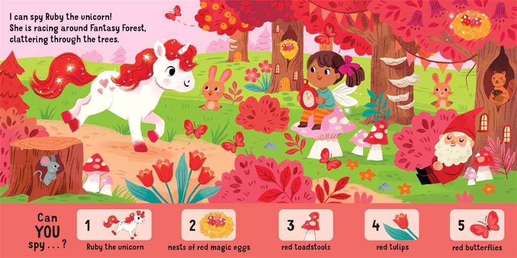I Can Spy a Unicorn: Spotting, Counting, Colours (Board Book)