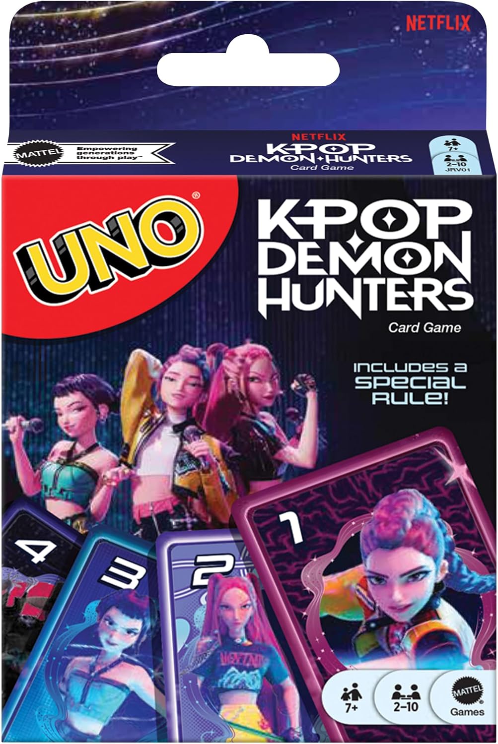 MATTEL UNO ROSEBAY KPOP DEMON HUNTERS CARD GAME
