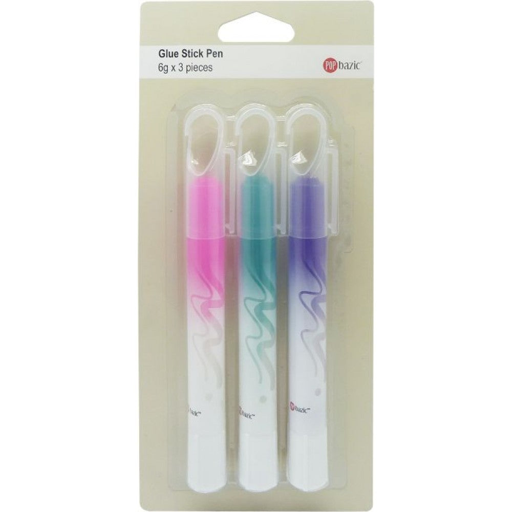 POP BAZIC Glue Stick Pen 6G 3's