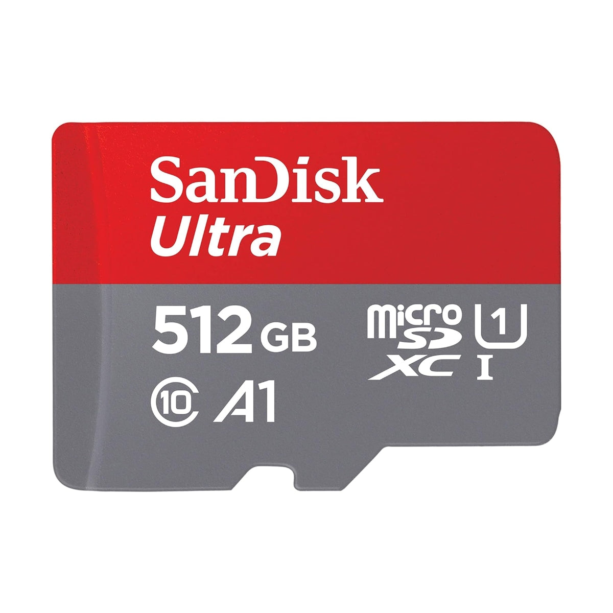SanDisk Ultra microSDXC, SQUAC 512GB, A1, C10, U1, UHS-I, 150MB/s R, 4x6, 10Y