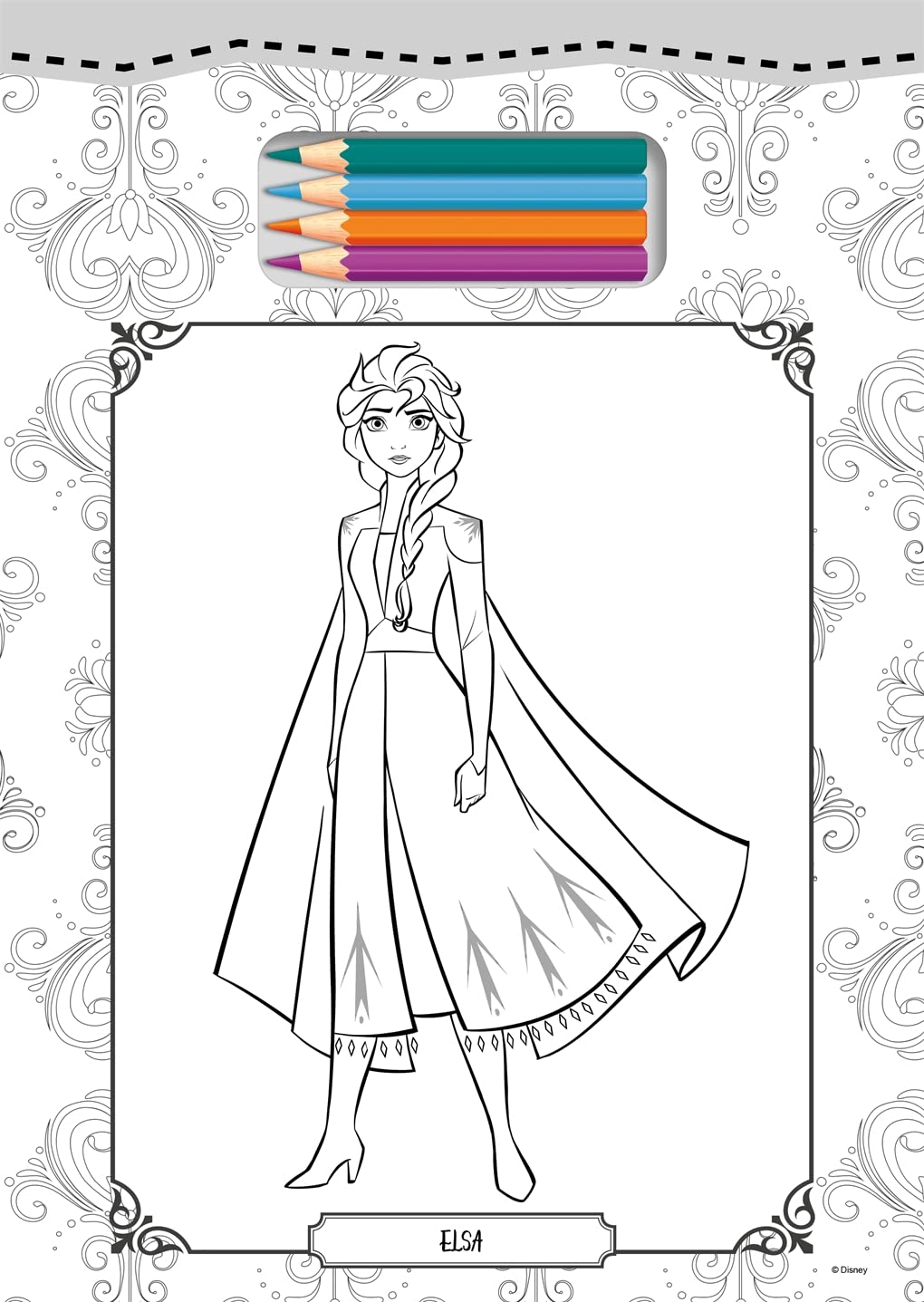 Disney Frozen: Tear Off Colouring (Paperback)